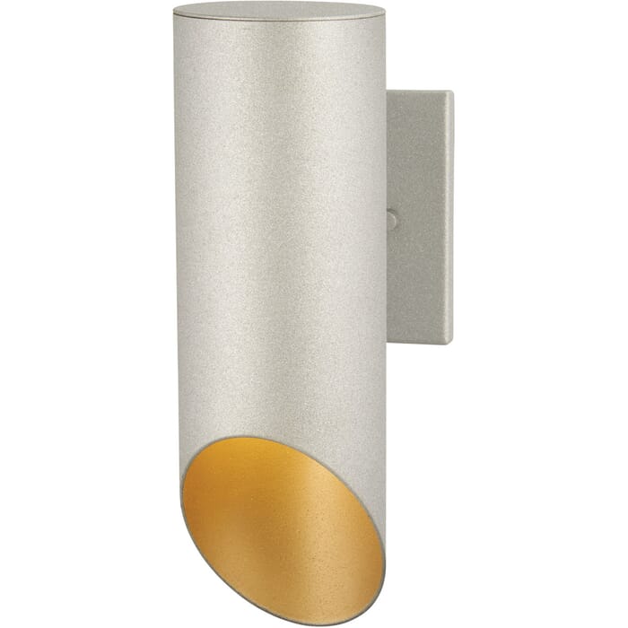 The Great Outdoors Pineview Slope 13" Outdoor Wall Light in Sand Silver with Gold The Great Outdoors Pineview Slope 13" Outdoor Wall Light in Sand Silver with Gold