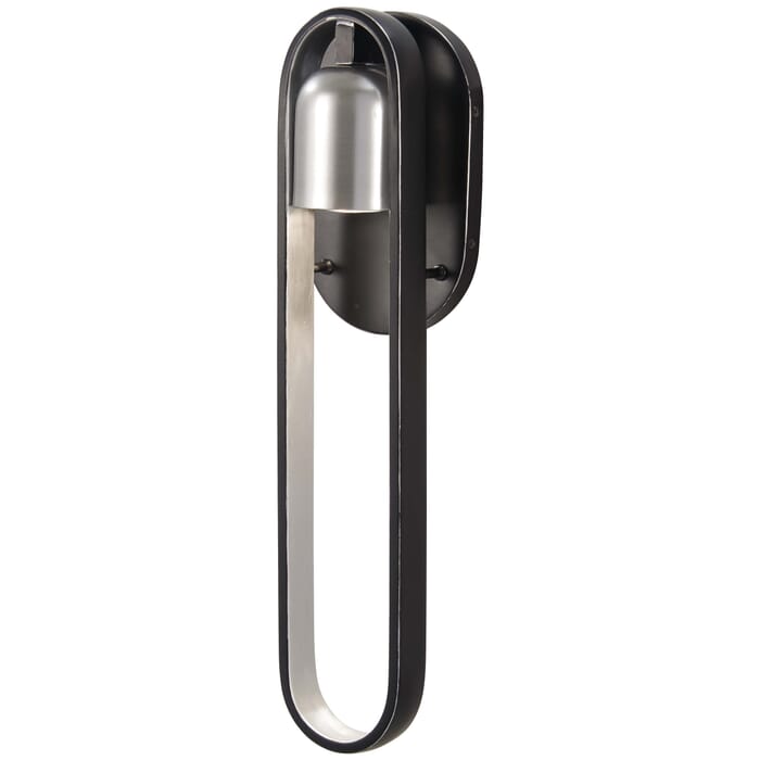 The Great Outdoors Rocketa 18" Outdoor Wall Light in Artisan Black with Silver Accents The Great Outdoors Rocketa 18" Outdoor Wall Light in Artisan Black with Silver Accents