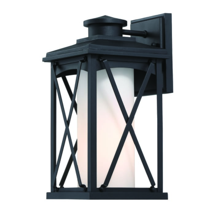 The Great Outdoors Lansdale 13" Outdoor Wall Light in Black The Great Outdoors Lansdale 13" Outdoor Wall Light in Black
