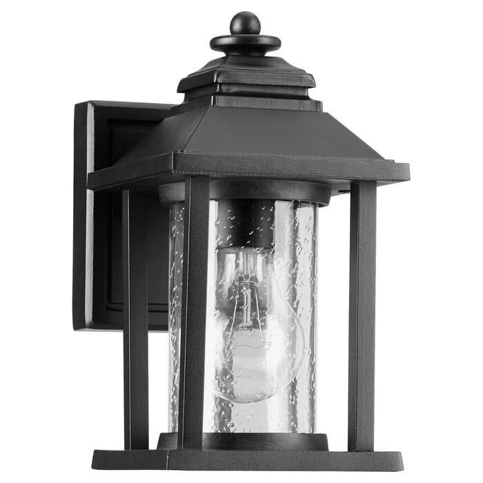 Quorum Crusoe 9" Outdoor Wall Light in Noir Quorum Crusoe 9" Outdoor Wall Light in Noir