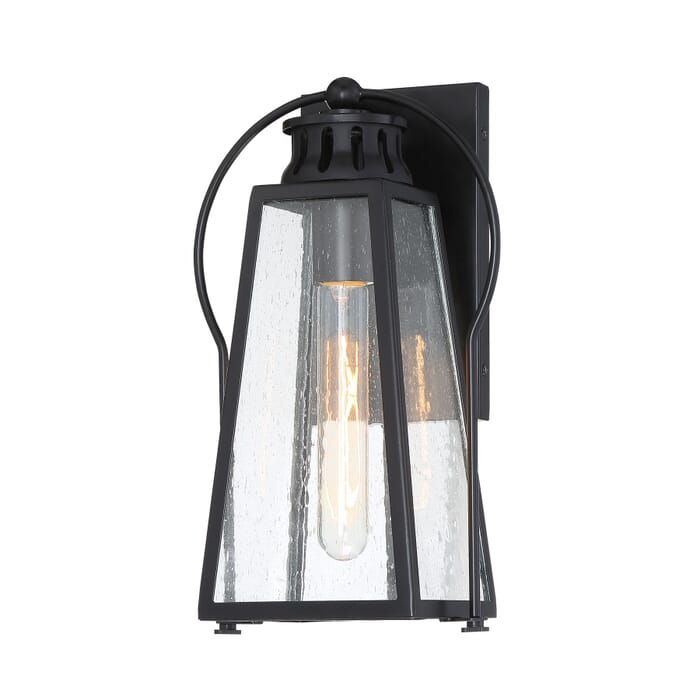 The Great Outdoors Halder Bridge 13" Outdoor Wall Light in Matte Black The Great Outdoors Halder Bridge 13" Outdoor Wall Light in Matte Black