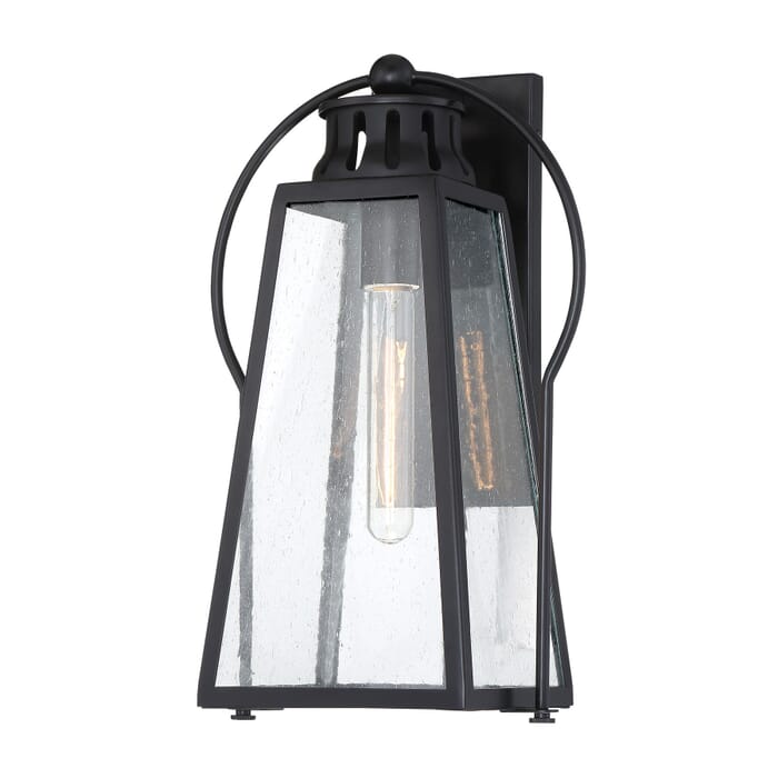 The Great Outdoors Halder Bridge 15" Outdoor Wall Light in Matte Black The Great Outdoors Halder Bridge 15" Outdoor Wall Light in Matte Black