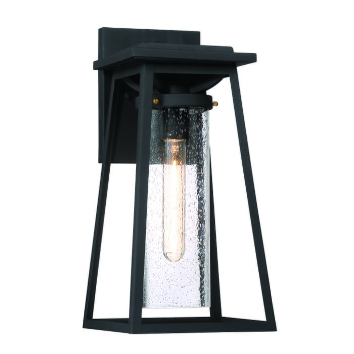 The Great Outdoors Lanister Court 16" Outdoor Wall Light in Black with Gold The Great Outdoors Lanister Court 16" Outdoor Wall Light in Black with Gold
