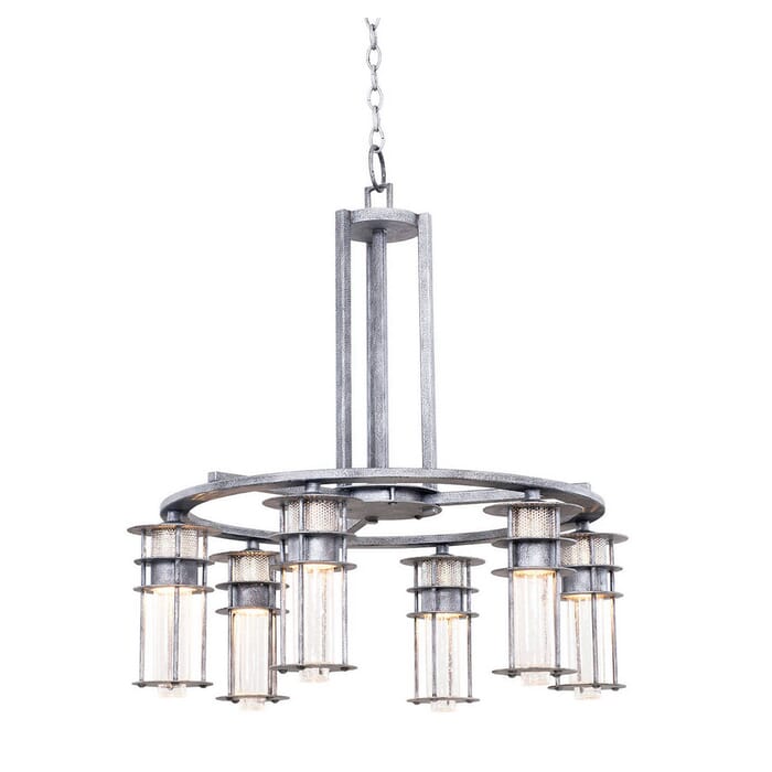 Kalco Anchorage 6-Light Chandelier in Rugged Iron Kalco Anchorage 6-Light Chandelier in Rugged Iron