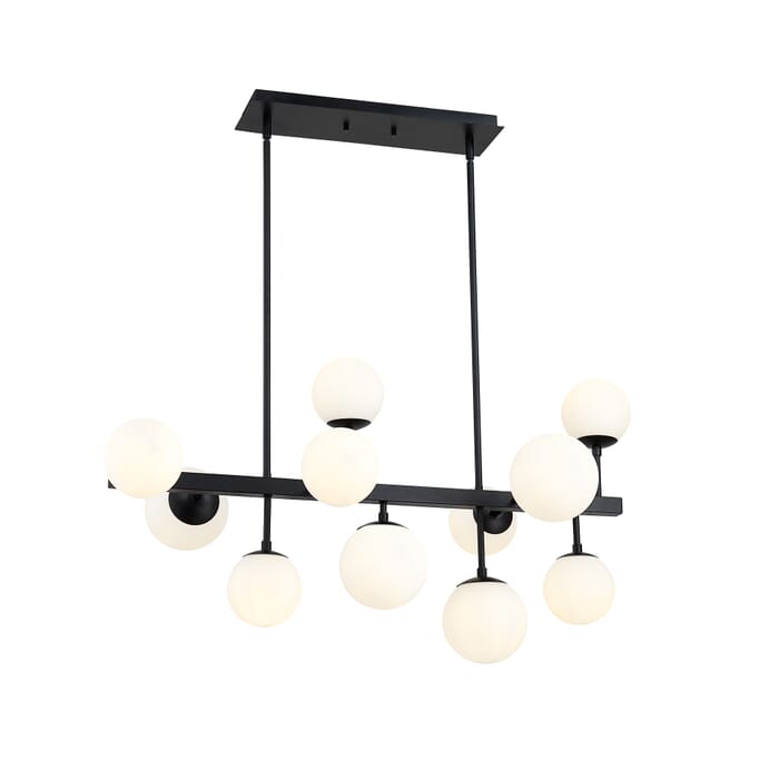 Z-Lite Midnetic 11-Light Chandelier In Matte Black Z-Lite Midnetic 11-Light Chandelier In Matte Black