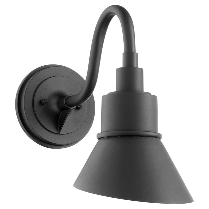Quorum Torrey 14" Outdoor Wall Light in Noir Quorum Torrey 14" Outdoor Wall Light in Noir