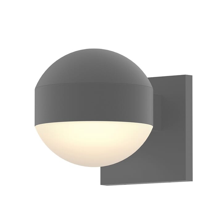 Sonneman REALS 5" Downlight LED Wall Sconce in Textured Gray Sonneman REALS 5" Downlight LED Wall Sconce in Textured Gray