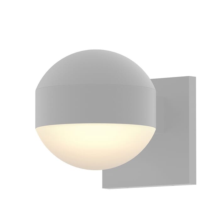 Sonneman REALS 5" Downlight LED Wall Sconce in Textured White Sonneman REALS 5" Downlight LED Wall Sconce in Textured White