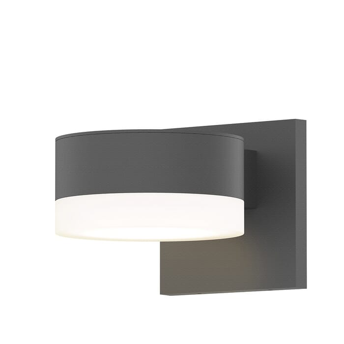Sonneman REALS 2.5" LED Wall Sconce in Textured Gray Sonneman REALS 2.5" LED Wall Sconce in Textured Gray
