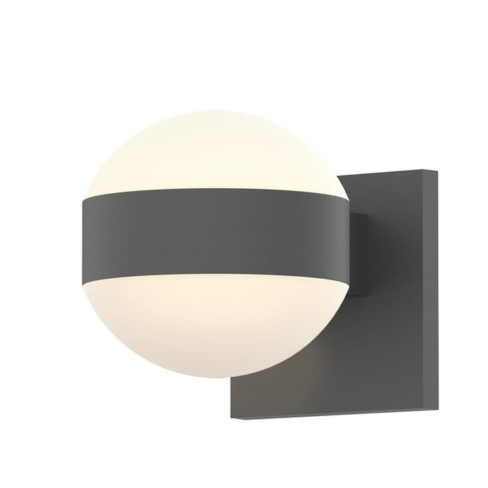Sonneman REALS 5" 2-Light Up/Down LED Wall Sconce in Textured Gray Sonneman REALS 5" 2-Light Up/Down LED Wall Sconce in Textured Gray