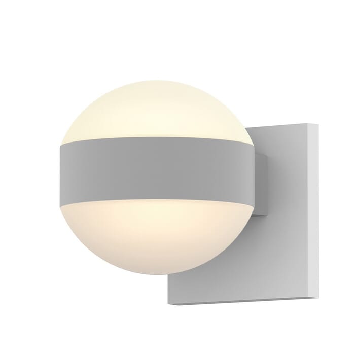 Sonneman REALS 5" 2-Light Up/Down LED Wall Sconce in Textured White Sonneman REALS 5" 2-Light Up/Down LED Wall Sconce in Textured White