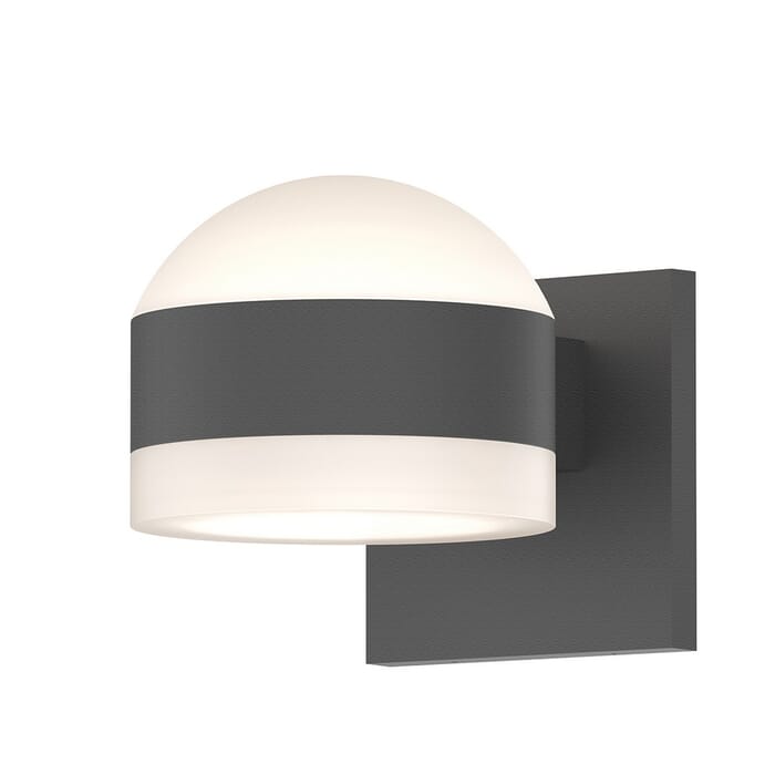 Sonneman REALS 4" 2-Light Up/Down LED Wall Sconce in Textured Gray Sonneman REALS 4" 2-Light Up/Down LED Wall Sconce in Textured Gray