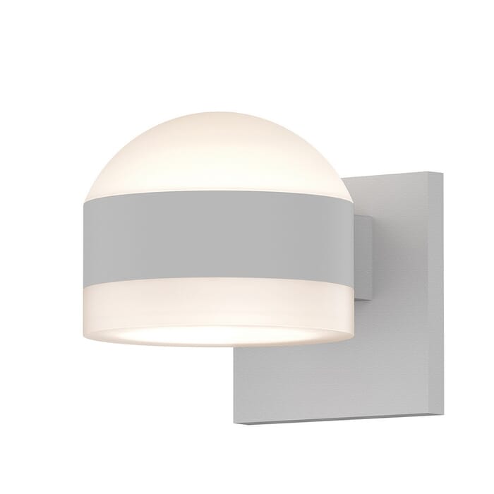 Sonneman REALS 4" 2-Light Up/Down LED Wall Sconce in Textured White Sonneman REALS 4" 2-Light Up/Down LED Wall Sconce in Textured White