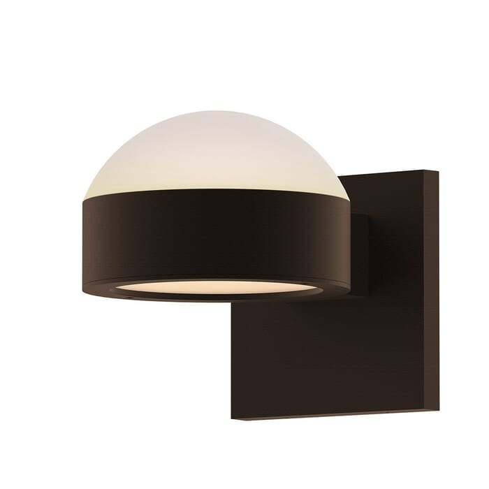 Sonneman REALS 3.25" 2-Light Up/Down LED Wall Sconce in Textured Bronze Sonneman REALS 3.25" 2-Light Up/Down LED Wall Sconce in Textured Bronze