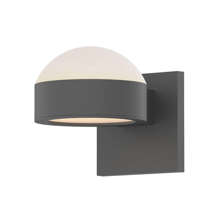 Sonneman REALS 3.25" 2-Light Up/Down LED Wall Sconce in Textured Gray Sonneman REALS 3.25" 2-Light Up/Down LED Wall Sconce in Textured Gray