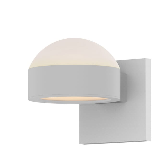 Sonneman REALS 3.25" 2-Light Up/Down LED Wall Sconce in Textured White Sonneman REALS 3.25" 2-Light Up/Down LED Wall Sconce in Textured White