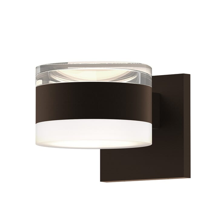 Sonneman REALS 3.25" 2-Light LED Wall Sconce in Textured Bronze Sonneman REALS 3.25" 2-Light LED Wall Sconce in Textured Bronze