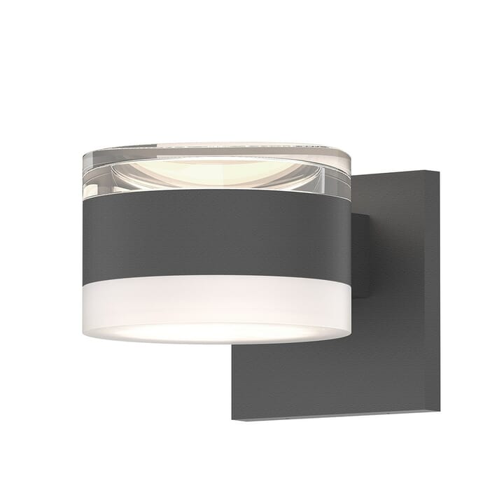 Sonneman REALS 3.25" 2-Light LED Wall Sconce in Textured Gray Sonneman REALS 3.25" 2-Light LED Wall Sconce in Textured Gray