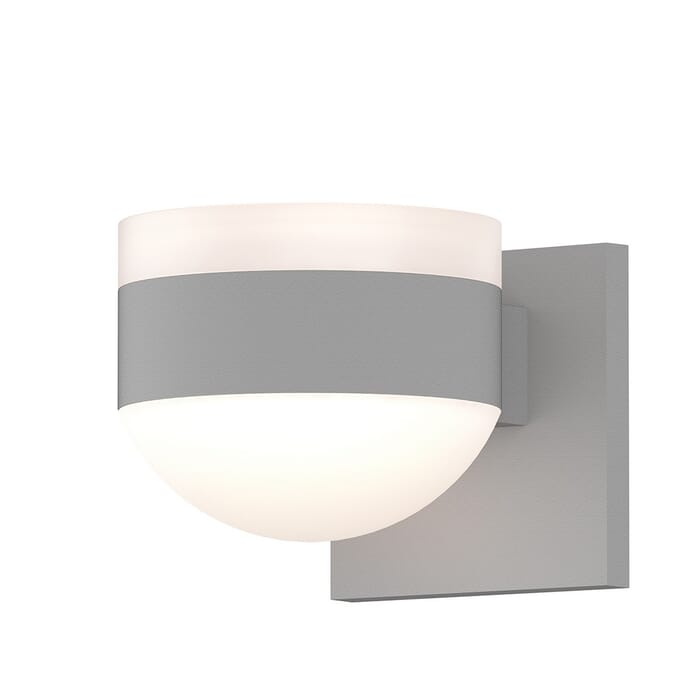 Sonneman REALS 4" 2-Light LED Frosted White Wall Sconce in White Sonneman REALS 4" 2-Light LED Frosted White Wall Sconce in White