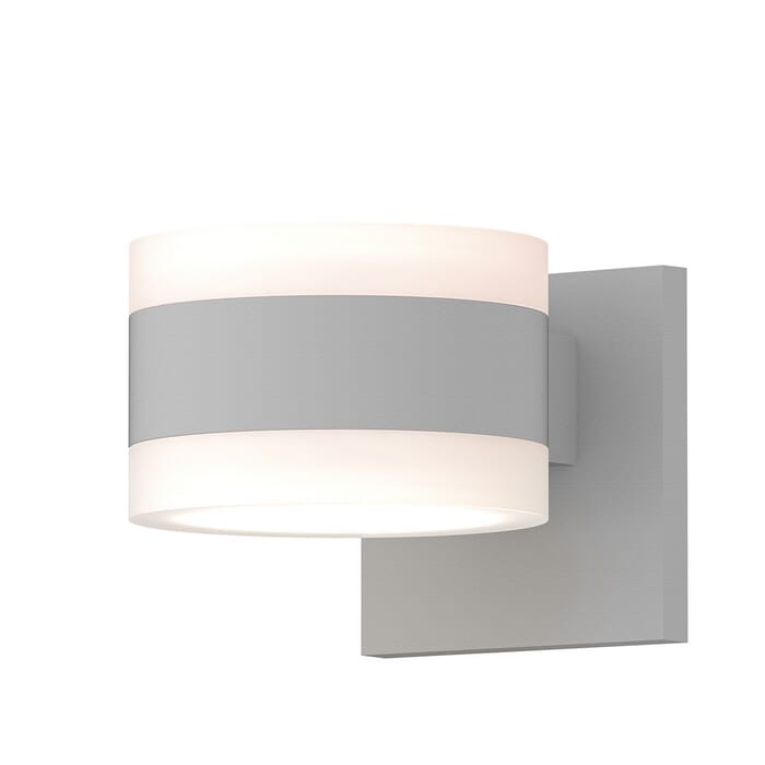Sonneman REALS 3.25" 2-Light LED Frosted White Wall Sconce in White Sonneman REALS 3.25" 2-Light LED Frosted White Wall Sconce in White