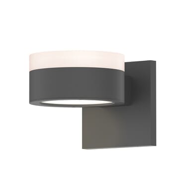 Sonneman REALS 2.5" 2-Light LED Wall Sconce in Textured Gray