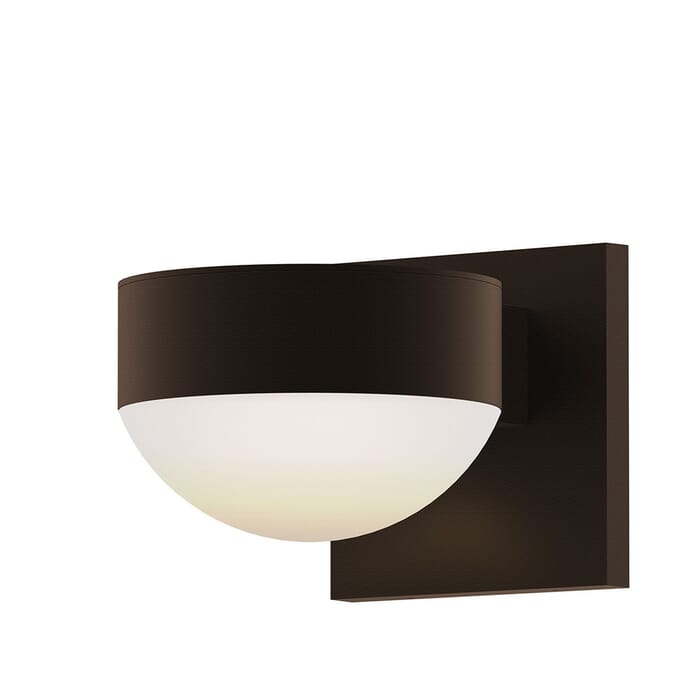 Sonneman REALS 3.25" 2-Light LED Up/Down Wall Sconce in Textured Bronze Sonneman REALS 3.25" 2-Light LED Up/Down Wall Sconce in Textured Bronze