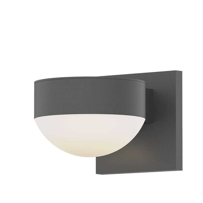 Sonneman REALS 3.25" 2-Light LED Up/Down Wall Sconce in Textured Gray Sonneman REALS 3.25" 2-Light LED Up/Down Wall Sconce in Textured Gray