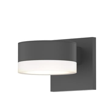 Sonneman REALS 2.5" 2-Light LED Up/Down Wall Sconce in Textured Gray