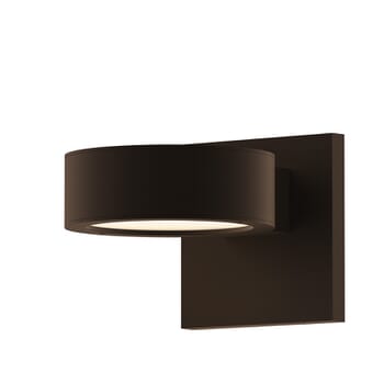 Sonneman REALS 1.5" 2-Light Up/Down LED Wall Sconce in Textured Bronze