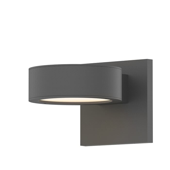 Sonneman REALS 1.5" 2-Light Up/Down LED Wall Sconce in Textured Gray Sonneman REALS 1.5" 2-Light Up/Down LED Wall Sconce in Textured Gray