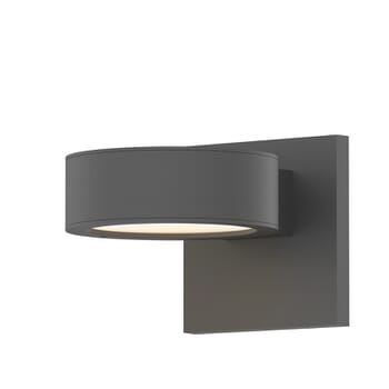 Sonneman REALS 1.5" 2-Light Up/Down LED Wall Sconce in Textured Gray