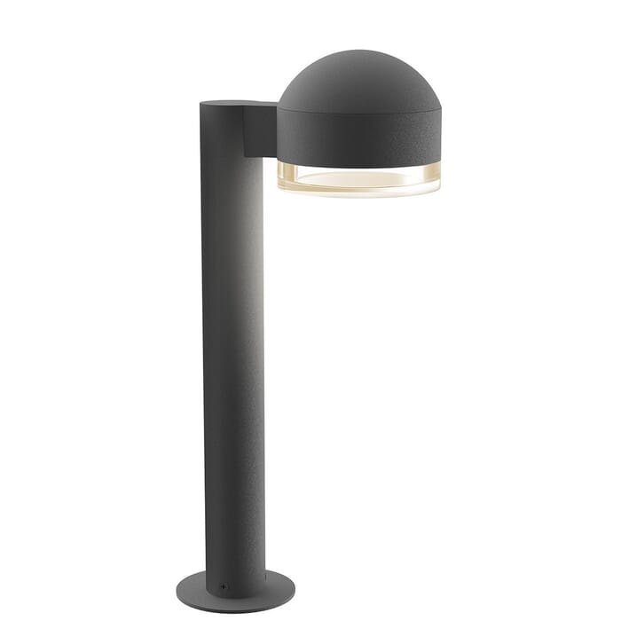 Sonneman REALS 17.75" Clear Acrylic LED Bollard in Textured Gray Sonneman REALS 17.75" Clear Acrylic LED Bollard in Textured Gray