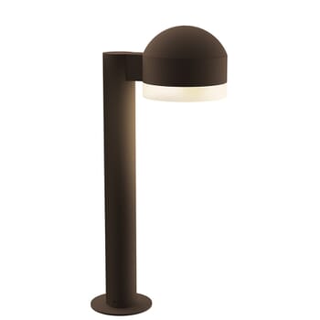 Sonneman REALS 17.75" Frosted White LED Bollard in Textured Bronze