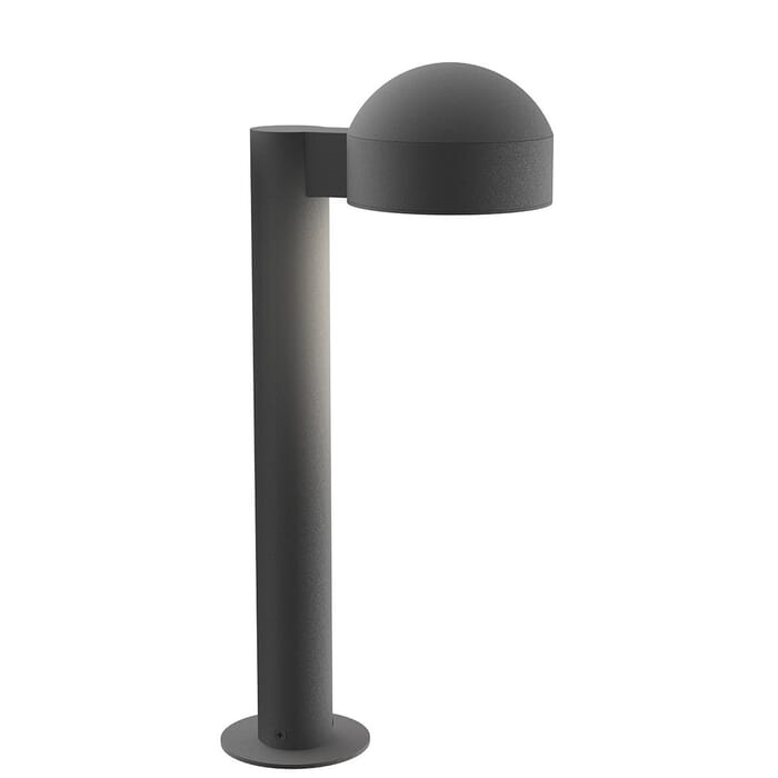 Sonneman REALS 17.75" Optical Acrylic LED Bollard in Textured Gray Sonneman REALS 17.75" Optical Acrylic LED Bollard in Textured Gray