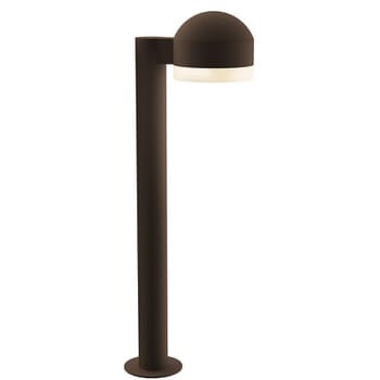 Sonneman REALS 23.75" Frosted White LED Bollard in Textured Bronze