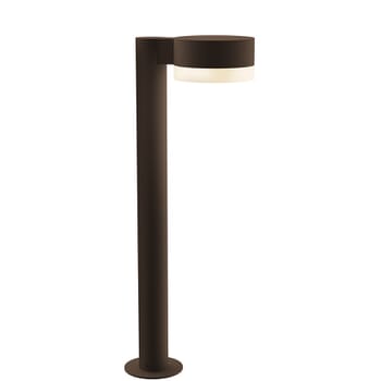 Sonneman REALS 22" Frosted White LED Bollard in Textured Bronze