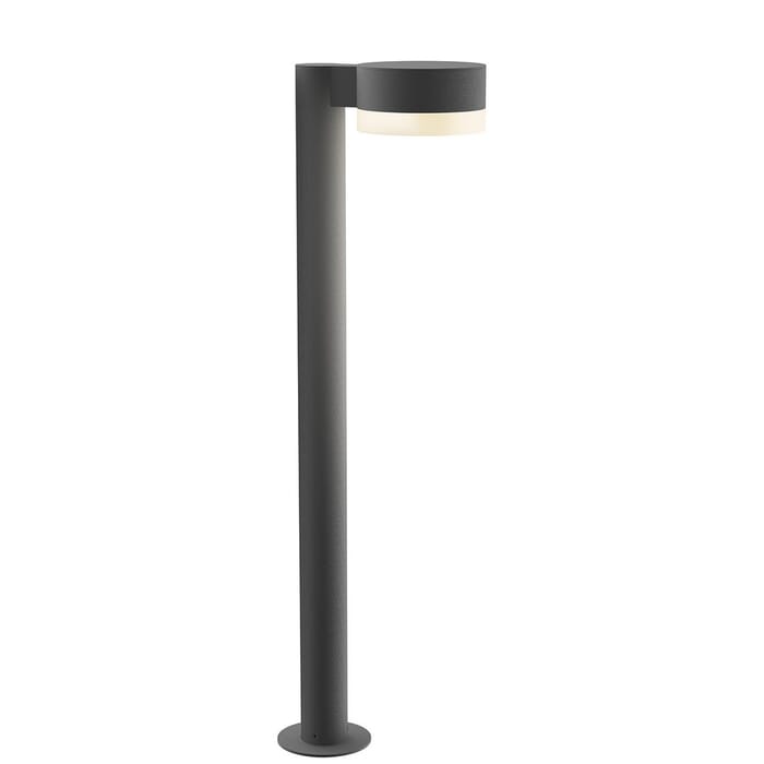 Sonneman REALS 28" Frosted White LED Bollard in Textured Gray Sonneman REALS 28" Frosted White LED Bollard in Textured Gray