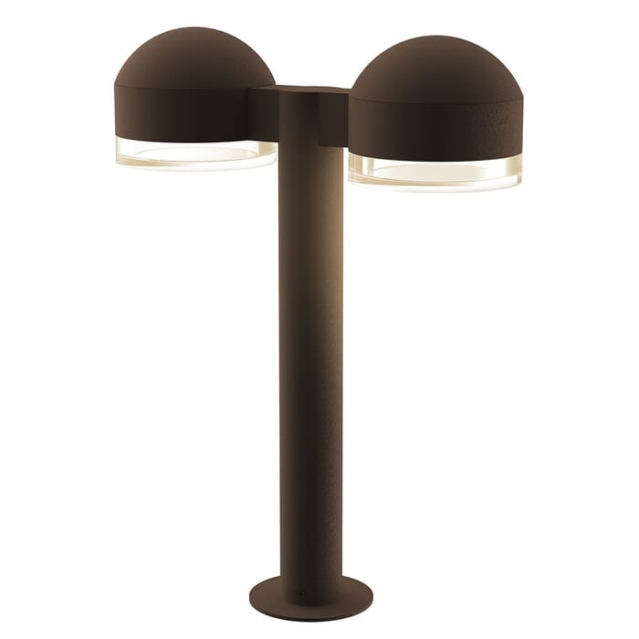 Sonneman REALS 17.75" 2-Light Clear Acrylic LED Bollard in Bronze Sonneman REALS 17.75" 2-Light Clear Acrylic LED Bollard in Bronze