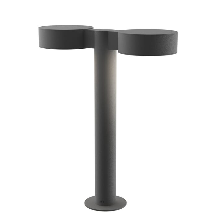 Sonneman REALS 16" 2-Light Optical Acrylic LED Bollard in Textured Gray Sonneman REALS 16" 2-Light Optical Acrylic LED Bollard in Textured Gray