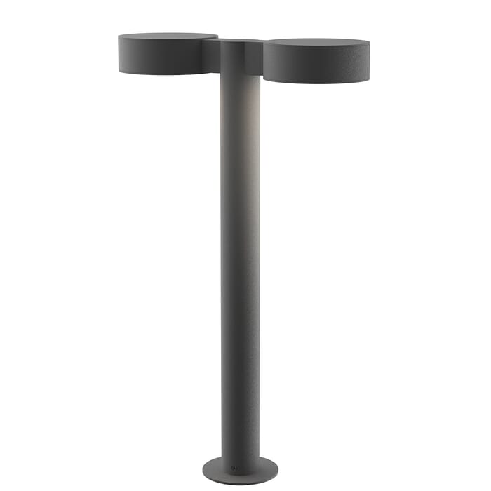 Sonneman REALS 22" 2-Light Optical Acrylic LED Bollard in Textured Gray Sonneman REALS 22" 2-Light Optical Acrylic LED Bollard in Textured Gray