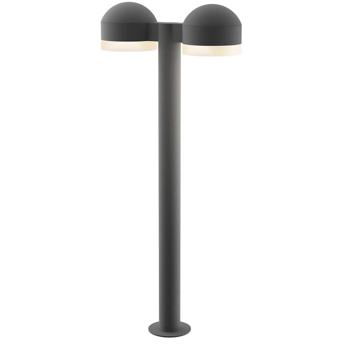 Sonneman REALS 29.75" 2-Light Frost White LED Bollard in Textured Gray Sonneman REALS 29.75" 2-Light Frost White LED Bollard in Textured Gray