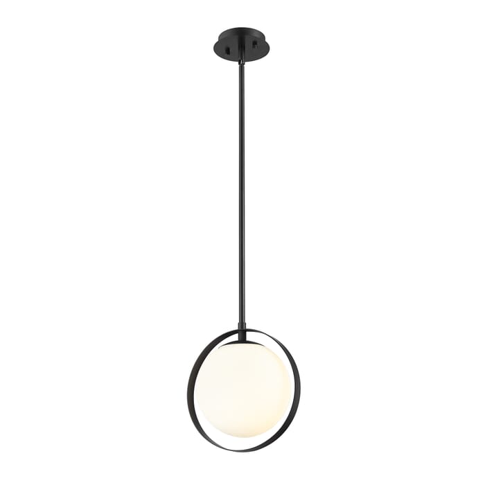 Z-Lite Midnetic 1-Light Mini Pendant Light In Matte Black Z-Lite Midnetic 1-Light Mini Pendant Light In Matte Black