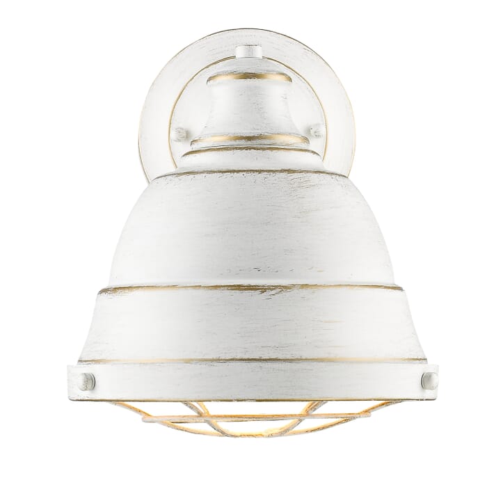 Golden Bartlett 10" Wall Sconce in French White Golden Bartlett 10" Wall Sconce in French White