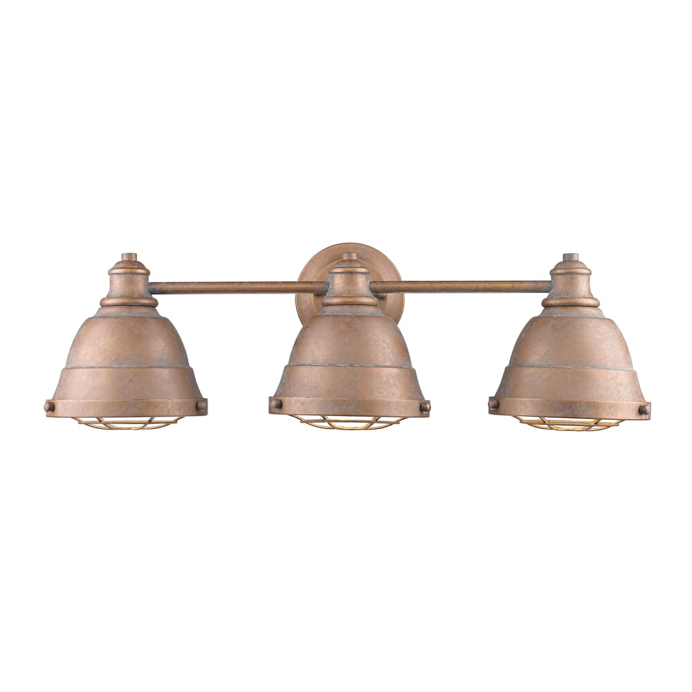 Golden Bartlett 3 Light 24 Bathroom Vanity Light In Copper Patina