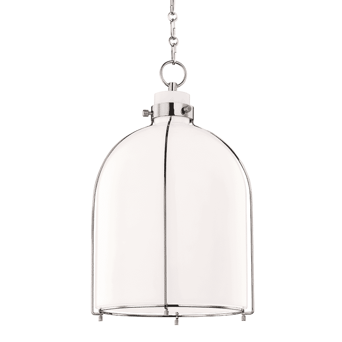 Hudson Valley Eldridge Pendant Light in Polished Nickel Hudson Valley Eldridge Pendant Light in Polished Nickel