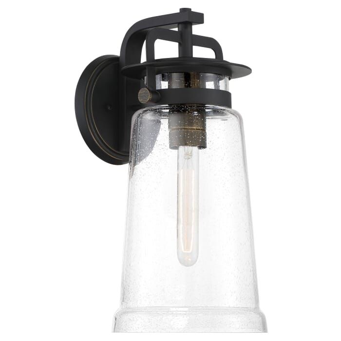 The Great Outdoors 7314X Outdoor Wall Light in Sand Coal With Gold Highlights The Great Outdoors 7314X Outdoor Wall Light in Sand Coal With Gold Highlights