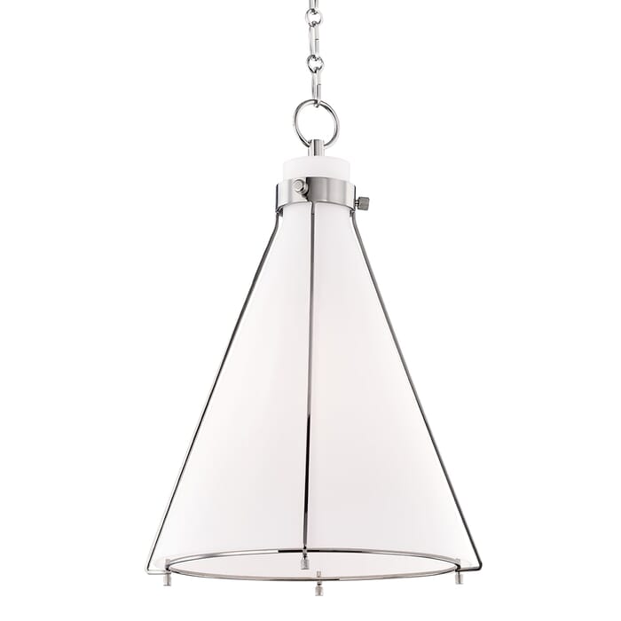 Hudson Valley Eldridge Pendant Light in Polished Nickel Hudson Valley Eldridge Pendant Light in Polished Nickel