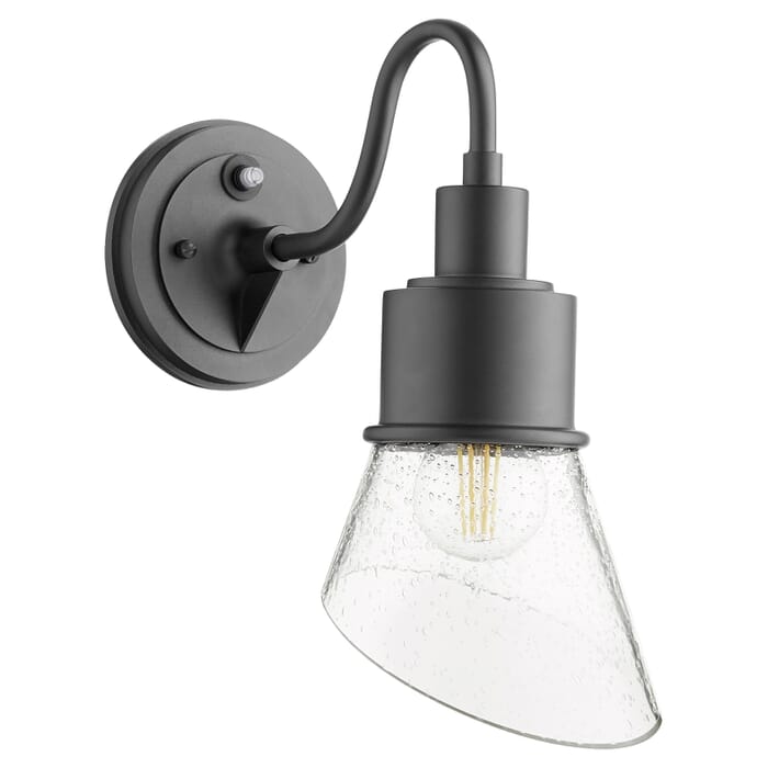 Quorum Torrey 1-Light 13" Outdoor Wall Light in Noir Quorum Torrey 1-Light 13" Outdoor Wall Light in Noir