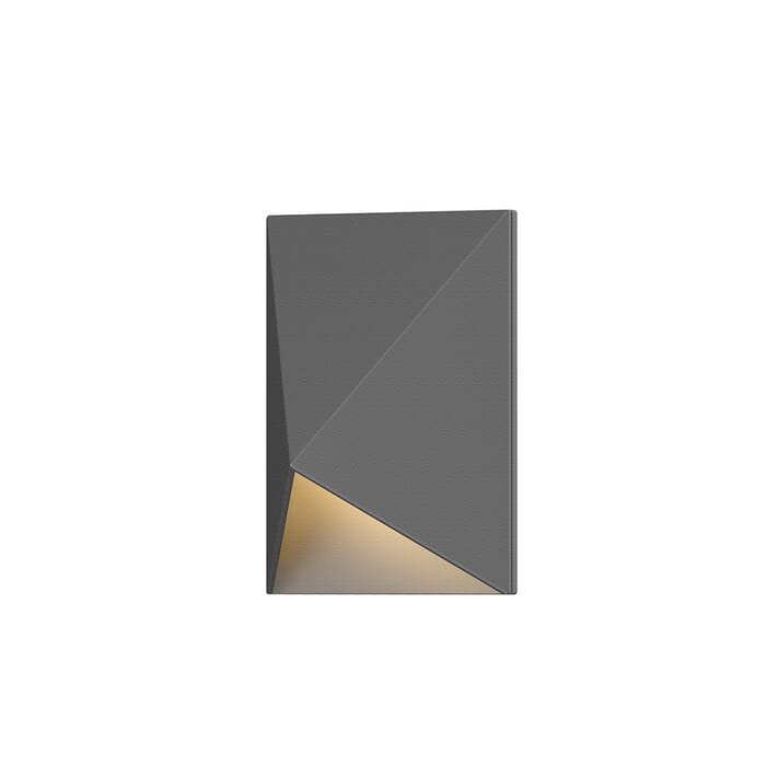 Sonneman Triform Compact 4.5" LED Wall Sconce in Textured Gray Sonneman Triform Compact 4.5" LED Wall Sconce in Textured Gray