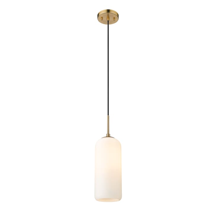 Z-Lite Monty 1-Light Pendant Light In Heritage Brass Z-Lite Monty 1-Light Pendant Light In Heritage Brass